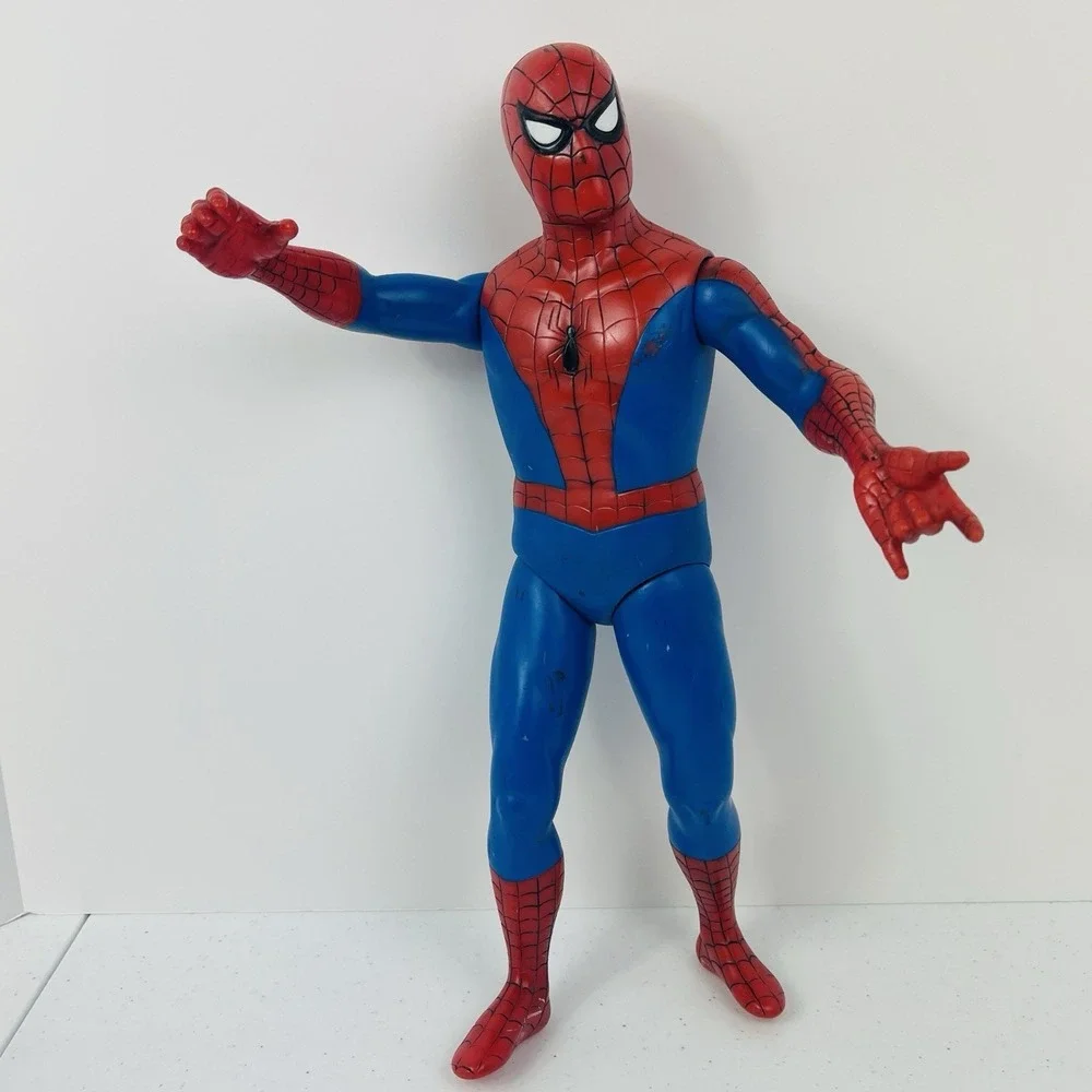 Vintage Spider Man Action Figure 1991 Marvel Toy Biz Inc 14 inch Mexico